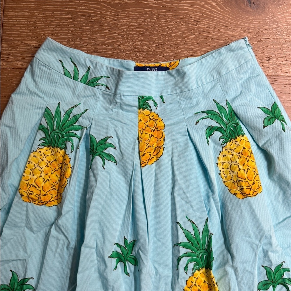 RSVP by Talbots Pineapple Print A-Line Skirt – Size 10P - Picture 4 of 5